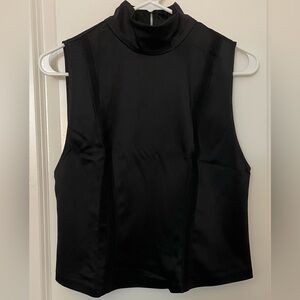 Zara Sleeveless Black Top
